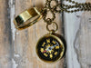 Compass Necklace brass large size working compass