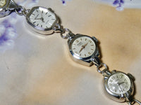 Vintage Watch Bracelet, One of a Kind Bracelet, All Silver Watch Bracelet- IBB
