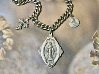 Miraculous Medal Necklace, unisex religious necklace