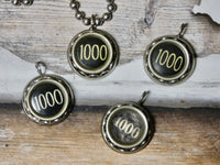 Typewriter 100 or 1000 ten key pendant from authentic ten key machine