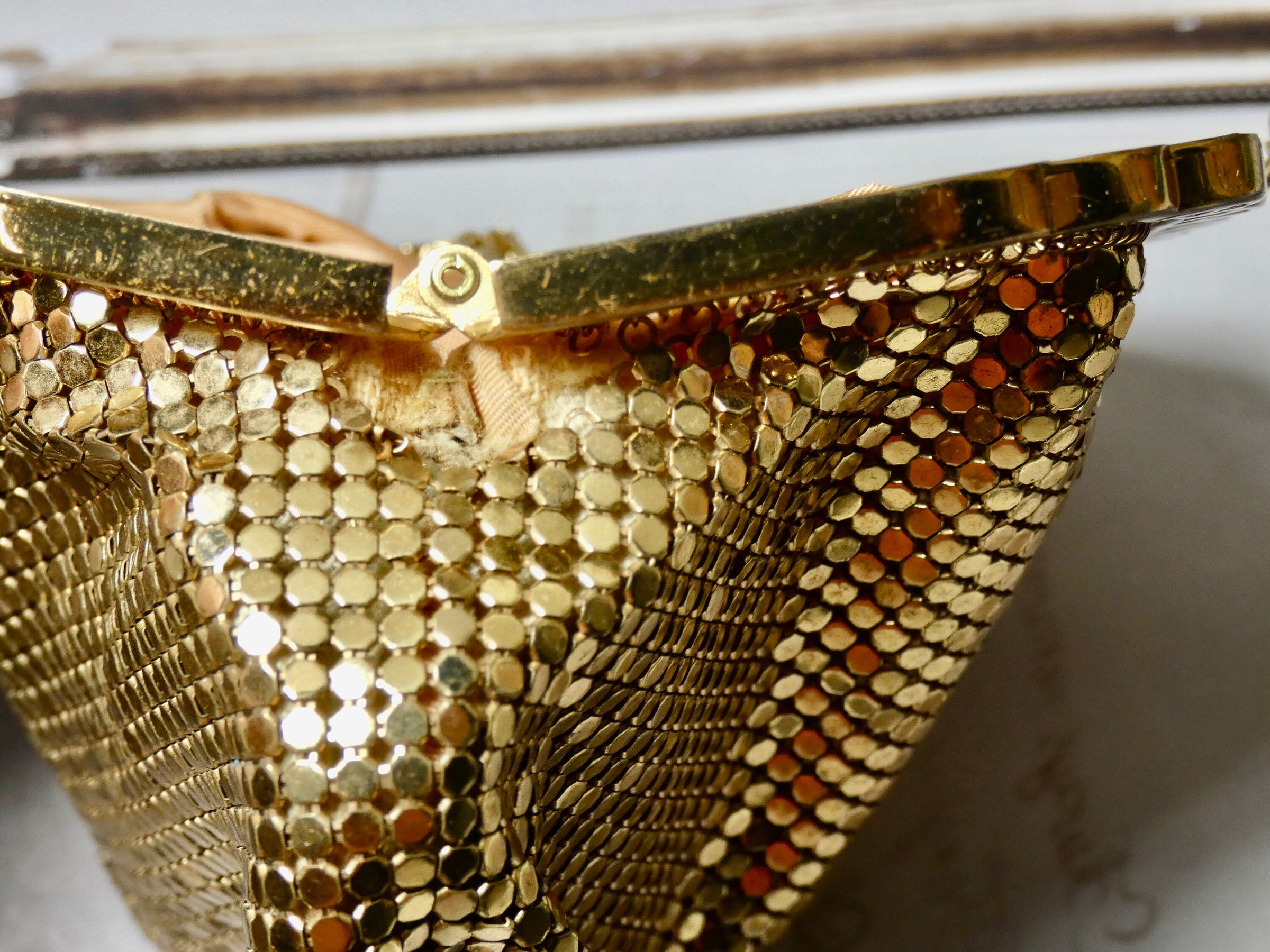 Vintage Gold handbag chainmaille clutch