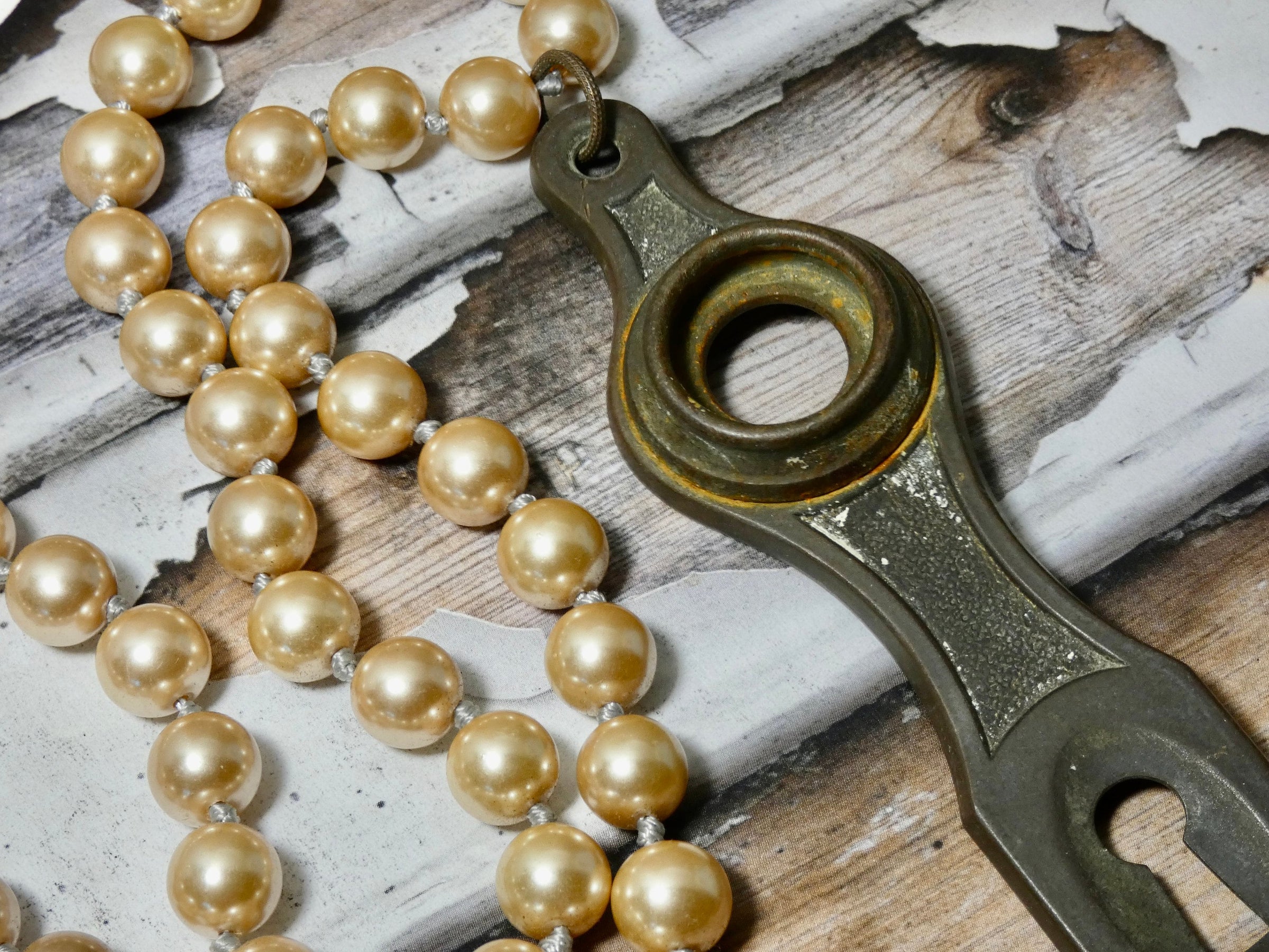Vintage door knob keyhole Necklace