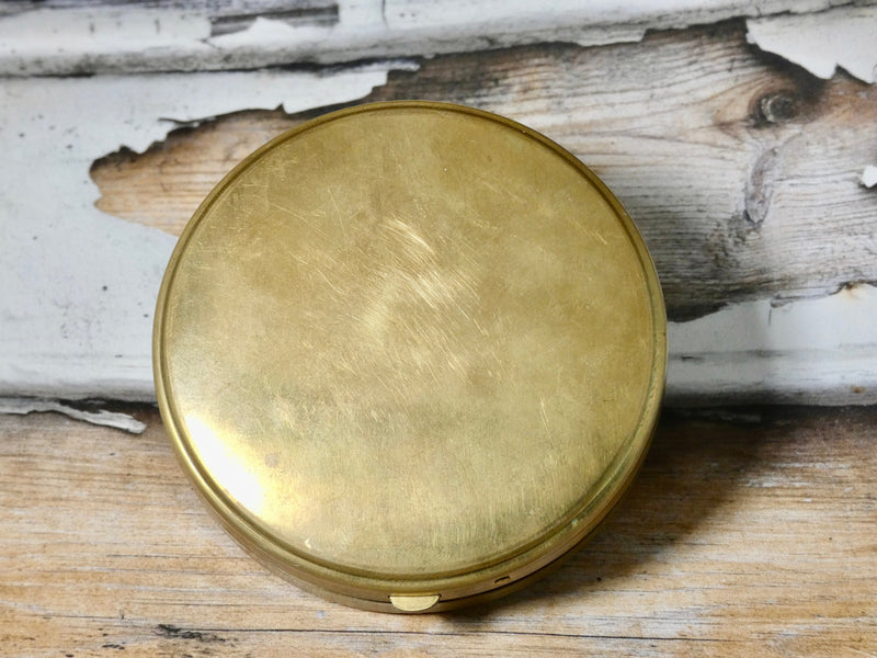 One of a Kind Vintage Compact treasure box with Vintage Cameo
