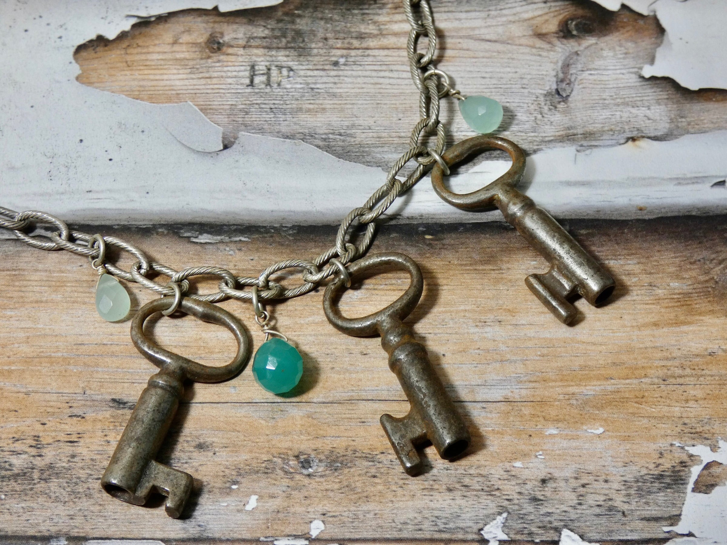 Vintage Multi Skeleton Key Necklace
