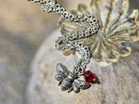 Bee Sterling Charm Necklace