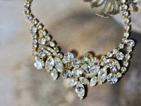 vintage choker, One of a Kind Rhinestone Necklace