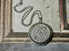Circle Locket Necklace, Large round picture locket