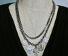 Vintage cross and religious medallions, one of a kind charm necklace