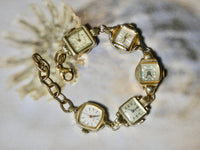 Vintage Watch Bracelet, One of a Kind Bracelet, All Gold plated Watch Bracelet- JBB