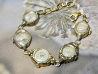 Vintage Watch Bracelet, One of a Kind Bracelet, All Gold plated Watch Bracelet- NBB