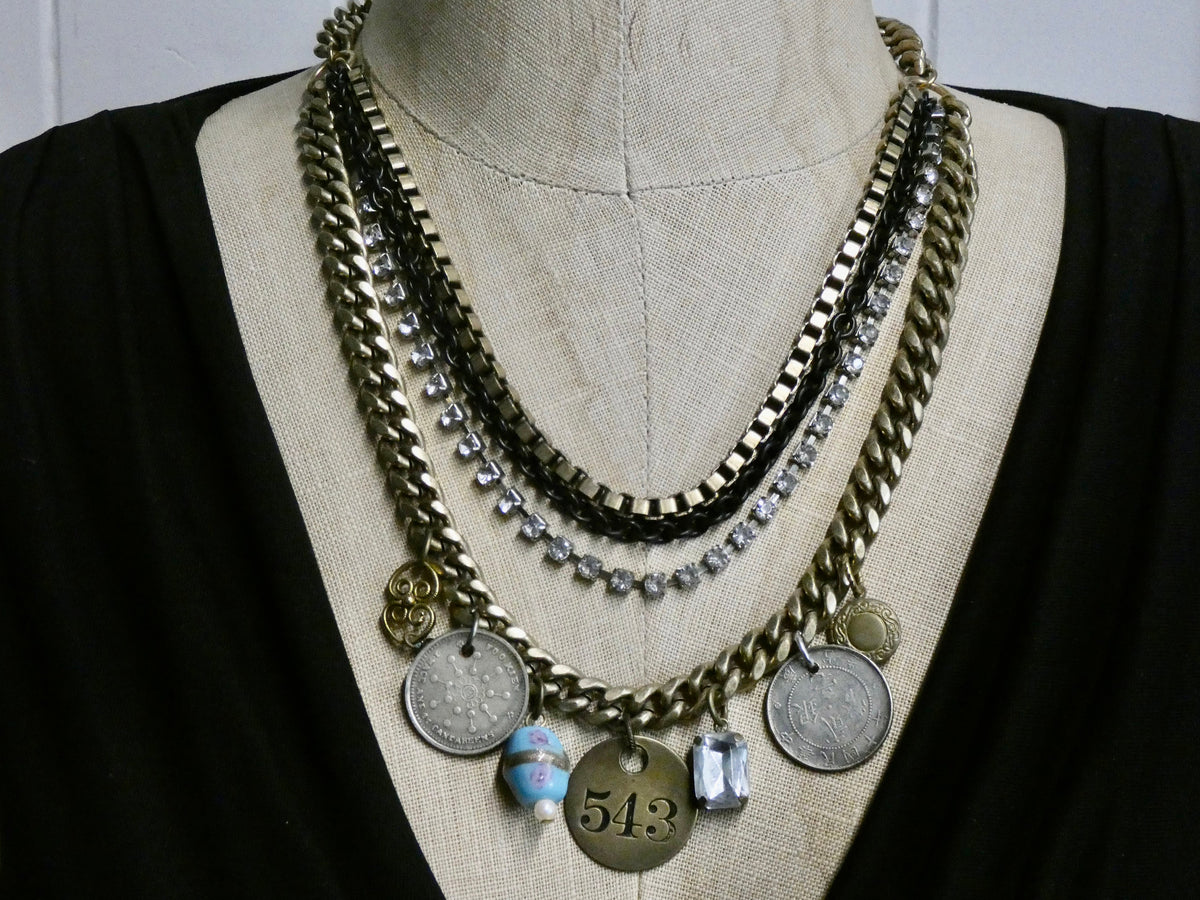 Vintage Tag Necklace 7th Church Chicago