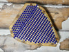 Vintage decor rhinestone jewelry warehouse sample, stunning blue rhinestone #417