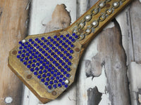 Vintage decor rhinestone jewelry warehouse sample, stunning blue rhinestone #6265