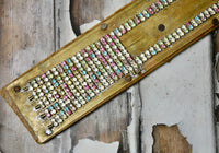 Vintage decor rhinestone jewelry warehouse sample #6204, pastel rhinestone