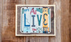 Live License Plate Sign 